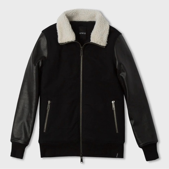 ATWYLD - Cosmonaut Leather / Fleece Women's Jacket - Size Large - Picture 2 of 8